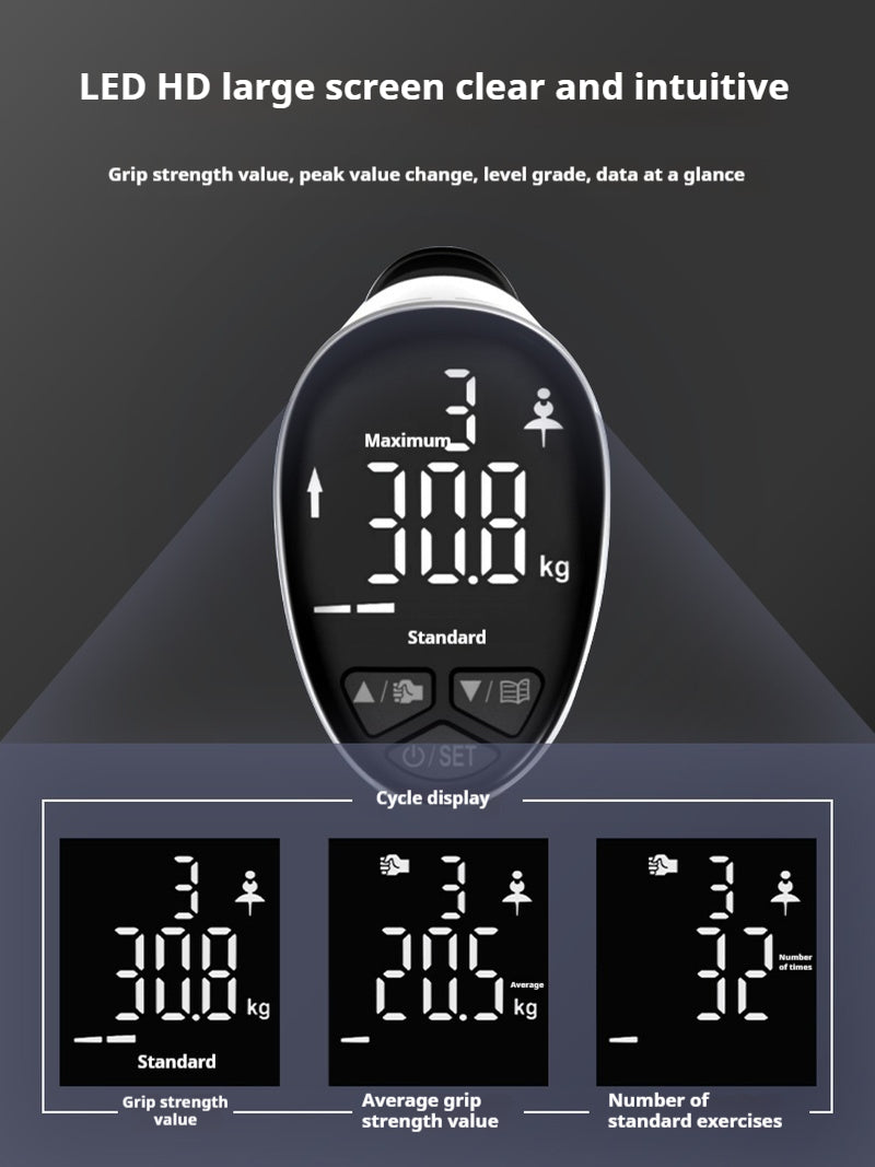 🔥 GainsLab – Electronic Grip Trainer with Force Gauge